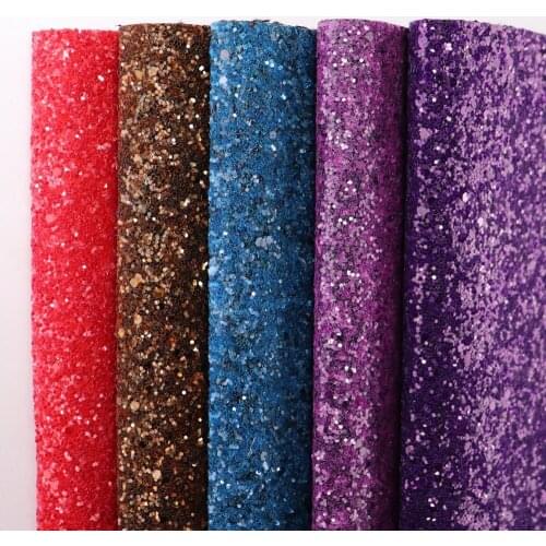 A4 Sheet 21cmx30cm Matt Glitter Fabric Leather Faux PU Leather Fabric For Shoes craft Sewing bows DIY 1pieces F0295