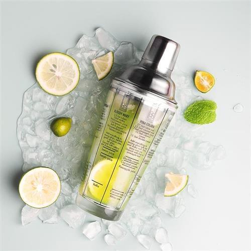 Martini Cocktail Shaker Scale Glass champagne Wine Beverage Mixer Shaker Bottle Juice Snow Grams Cup Bar Bartender Tool 450ml