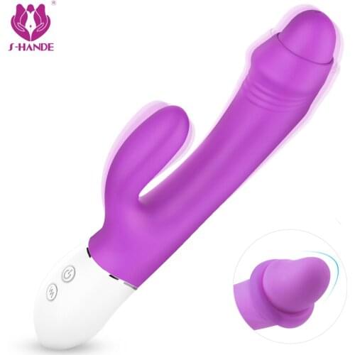 S-hande Foreskin Rabbit Vibrator Sextoy Female Erotic Sex Shop Toys Women Powerful Vibrators Goods for Adult Masturbator Dildo