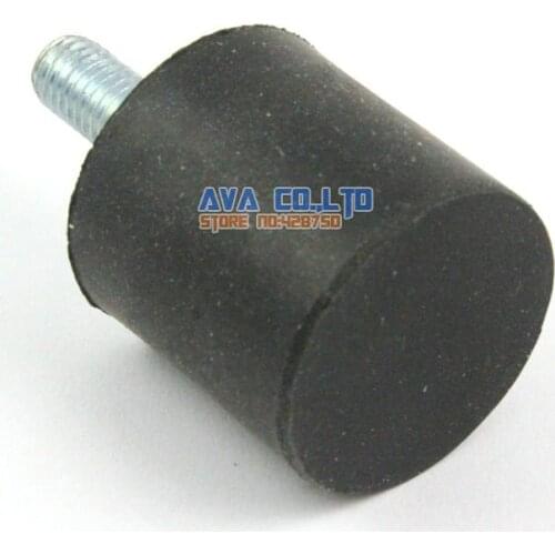 5 Pieces 30*30mm Body M8*23mm Male Rubber Anti Vibration Mount Bobbin Isolator