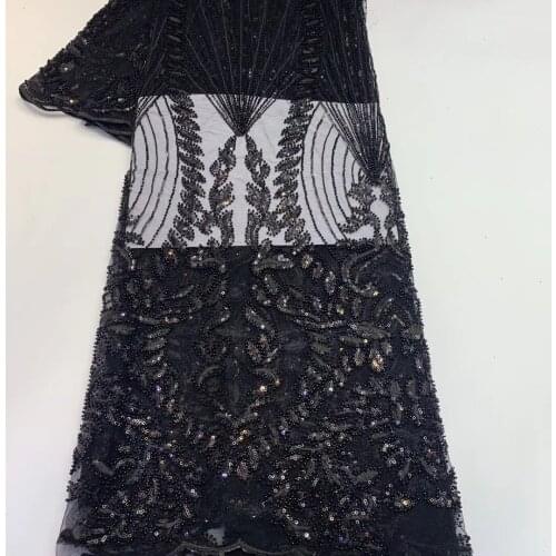 Latest African Lace Fabric 2021 High Quality Lace French Mesh Lace Fabric Embroidered Tulle Lace Dress ZX40951