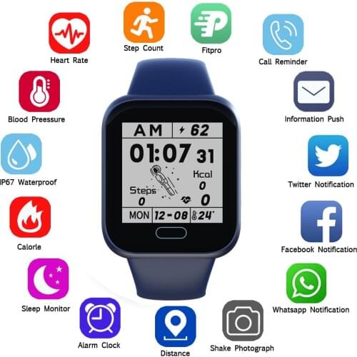 2021 New Smart Watch Mens Curren Fitness Monitor Electronic Bracelet Gift for Children Men Women Watch Hours Smart Wristband