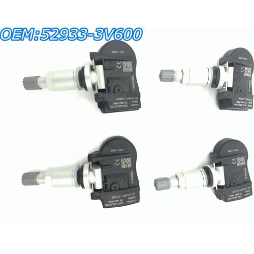 Brand New 4 Pcs 52933-3V600 529333V600 Tire Pressure Monitor System Sensor For Kia Hyundai Grandeur I40 Azera 433Mhz