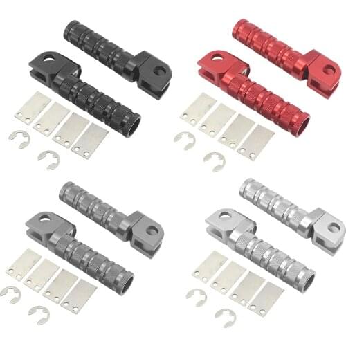 CNC Motorcycle Front Foot Pegs Pedals Pads Footrests w/Mount for Kawasaki Z800 Z650 Z900 Z1000 Z750 ZX-10R ZX-6R ER-6N ER-6F