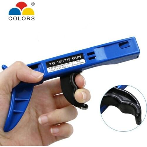 Cable Tie Gun Hand Tools Fastening Tool TG-100 Cable Tie Width 2.4mm-4.8mm Nylon Cable Tie Tightening The Clamp