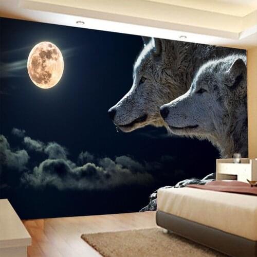 Psychedelic big tapestry lion wolf tiger animal tapestry boho style background tapestries home textile wall bedroom decoration