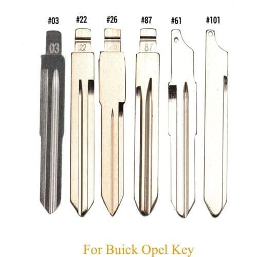 Kutery 10pcs/lot Remote Car Key Uncut Blade # 03 22 26 71 61 87 For Buick Excelle HRV Triumph LaCrosse Regal Verano Encore
