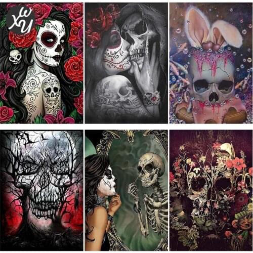 Skeleton Diamond Art Kit Diamond Painting Beauty Diamond Painting Skeleton Cross Stitch Kits Diamond Painting Fantasy Home Decor