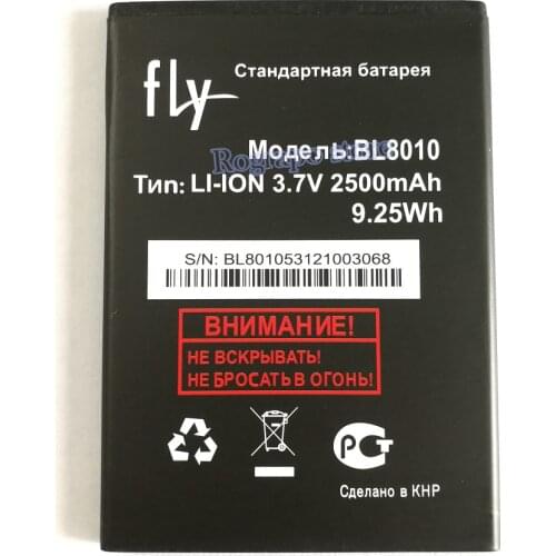 3.7V BL8010 Replacement Battery For FLY FS501 Nimbus 3 BL 8010 Bateria Baterij Batterie Cell Mobile Phone Batteries