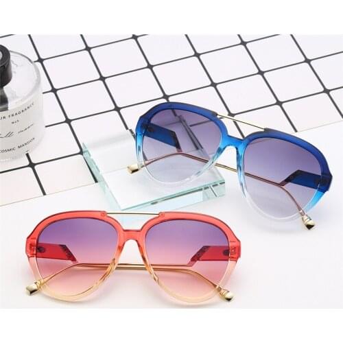 Women Retro Pilot Mirror Sun Glasses Vintage Fashion Metal Leg Brand Design UV400 Unisex Driving Sunglasses