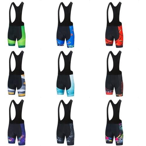 MILOTO 9 Colors Cycling Bib Shorts Summer Coolmax 5D Gel Pad Bike Tights MTB Ropa Ciclismo Moisture Wicking Bicycle Pants