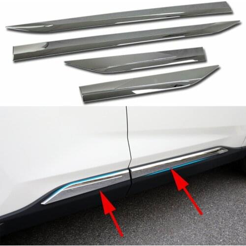 Exterior Chrome Door Side Body Molding Cover Trim Strips Protector Accessories Fit For Toyota RAV4 2019 2020