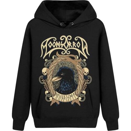 3 designs Pollover Sweatshirt Nice soft and warm Moonsorrow Rock hoodies Viking black metal sudadera Crow fleece shell jacket