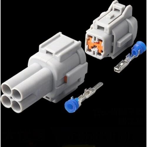 100 sets sumitomo RS 2.3mm 4 Pin male female gray waterproof electrical oxygen sensor connector plug 6188-0557 6185-1169