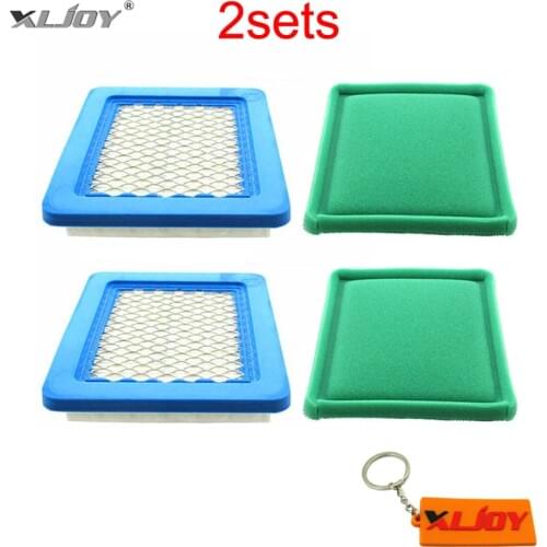 2x Air Filter Set For Briggs & Stratton 271933 399959 491588S 494245 5043 5043D 5043H 5043K JOHN DEERE AM116236 TORO 119-1909