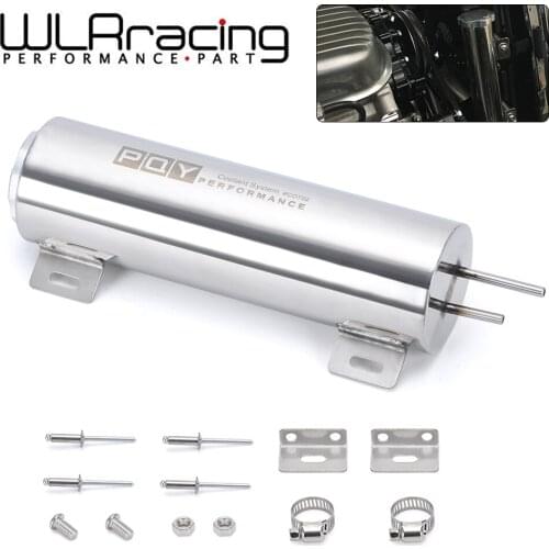 3"x10" Stainless Steel Radiator Overflow Tank Bottle Catch Can Car Modification Radiator Cooling Accessories VR-COT02