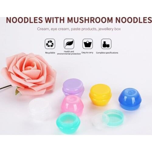 5pcs Face Cream Box Cream Bottle Cosmetic Travel Sub-bottle Trial Sample Bottle Portable Refillable Cosmetic Container