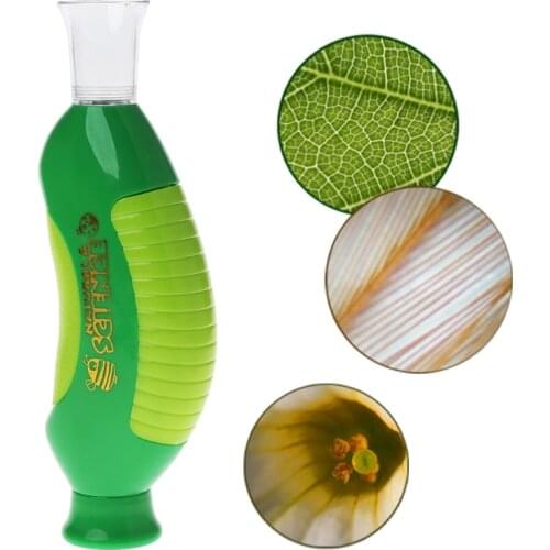 Biological Microscope Hand Microscope 80X Home School Educational Toy For Child