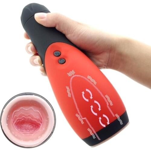 Masturbation Cup Sex Toys 30 Speed Vibration Blowjob Sex Toys Vibrator Erotic Massager Climax Stimulator Delay Trainer for Men