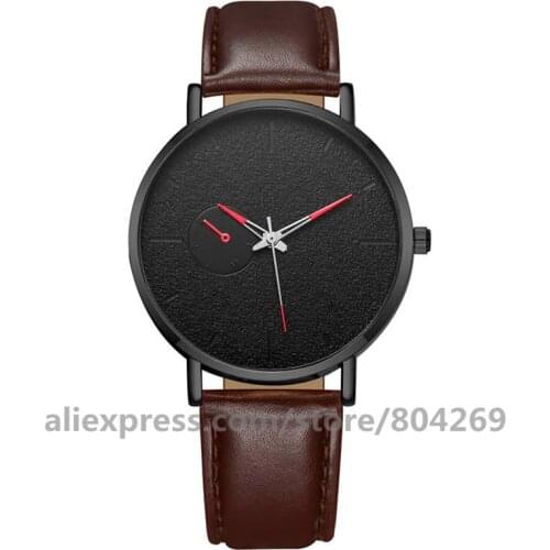 Hot Casual Men Bussiness Sport Quartz Watch Leather Band Watches Top Brand Luxury Relogio Masculino Casual Clock 920450