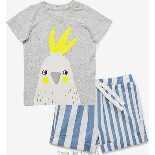 Kids Summer Outfit Short Sleeve t-shirt Tee Quality Woven Cotton Pants Shorts Children Casual Sports Suit Baby Boys Clothes Sets
