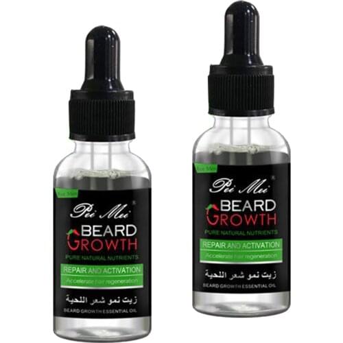 Men Beard Growth Oil Beard Eyebrows Hair Growth Treatments Liquid 30ml
