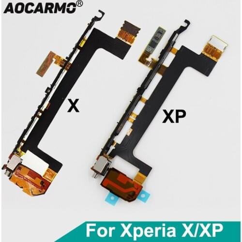 Aocarmo Power On Off Volume Button Camera Switch Vibrator Flex Cable For Sony Xperia X F5121/22 XP Performance F8131 F8132