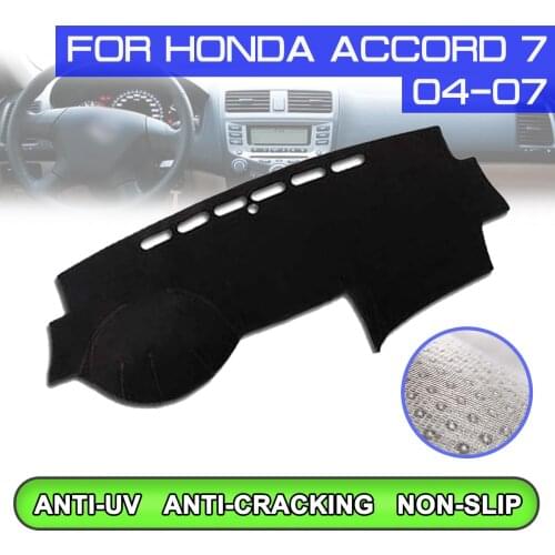 Car Dashboard Mat Anti-dirty Non-slip Dash Cover Mat UV Protection Shade Sticker for Honda Accord 7th 2004 2005 2006 2007