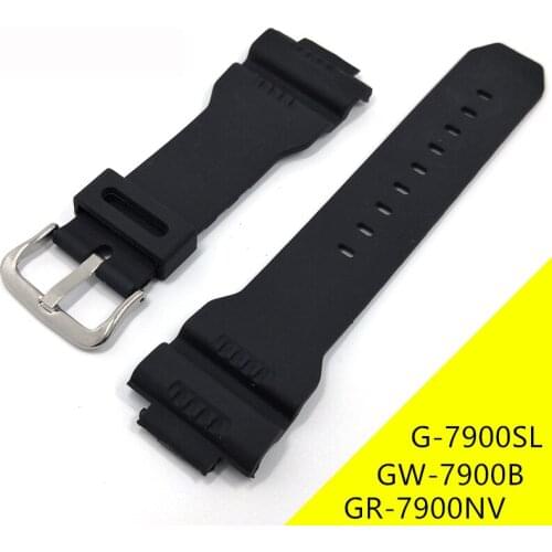 Soft Watch band Strap For Casio G SHOCK G-7900SL GW-7900B GR-7900NV Sport Watch Accessories Replacement Watchband Bracelet Belt