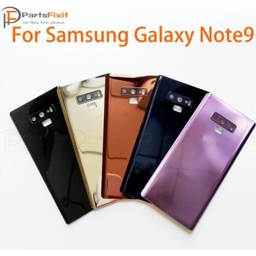 Note9 Rear Housing Battery Glass with Camera Lens for Samsung Galaxy Note 9 Back Housing Cover with Camera Lens and Adhesive