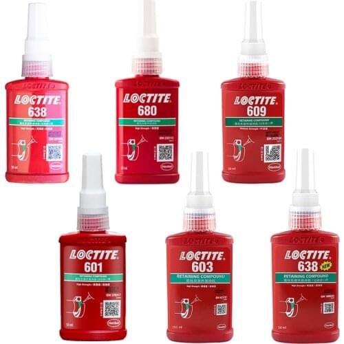 New Loctite 601 603 609 620 638 640 641 648 680 Bearing Special Glue Fast Retaining Glue Detachable Cylindrical Metal Adhesive