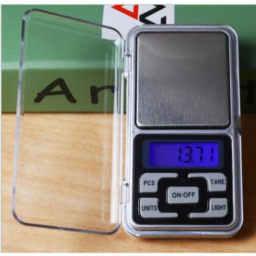 Wholesale 100pcs/lot 500g 0.1g / 200g 0.01g Mini Portable Digital Electronic Jewelry Pocket Weight Scale 5 key with retail boxes