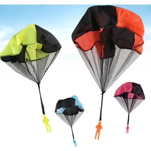 Parachute Toy Childrens Kindergarten Outdoor Hand Throwing Landing Eating Chicken Empty Parachute Toy Flying Umbrella