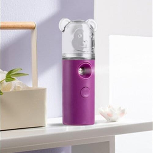 2020 Portable USB Indoor Air Humidifier Rechargable 30ML Water Ultrasonic Charging Diffuser Milk Essential Oil Steamed Facial