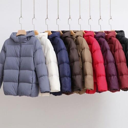 SEDUTMO Winter Thick Warm Duck Down Jacket Women Coat Autumn Short Casual Hooded Puffer Jacket ED1277