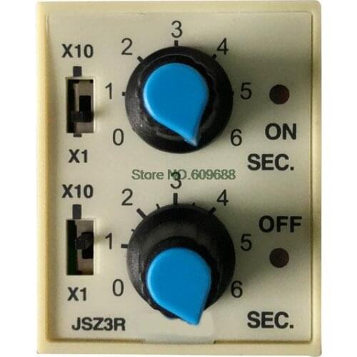 CHNT JSZ3R Reciprocating Double Cycle Time Relay Switch Timer Small Adjustable Controller