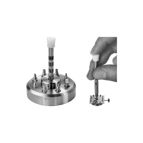 Swiss watch repair tool Bergeon 5378 manual needle loader