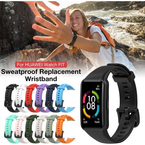 Replacement TPU Wristband Sweatproof Strap Sport Watch Band For Honor Band 6 Version Smart Watch Bracelet Strap Drop Shipping