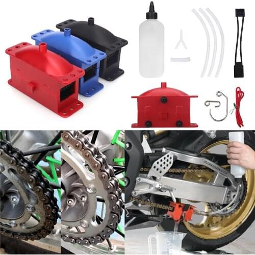 Motorcycle Chain Cleaning & Lube Device Lubricating Kit Set For Yamaha FZ-10 TDM900 Drag Star Virago 535 Remo Hobby Smax Jog