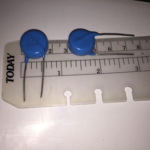 10pcs/lot 20KV 222K 2200PF 2.2NF 222 20KV 0.0022UF 222 ceramic capacitors new original