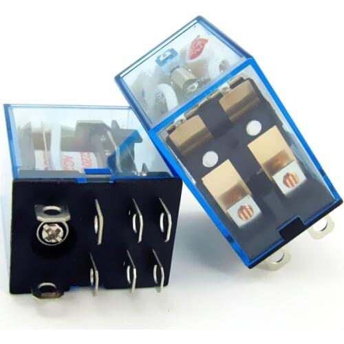 10pcs high quality HH62P LY2 LY2N-J JQX-13F mini rele relay 12v 24v 220v ac dc 10a electronic dpdt relais