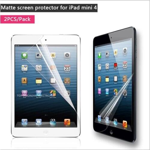 2PC/ Pack high quality front protective guard anti glare film for ipad mini 4 screen protector matte carton pack & check online