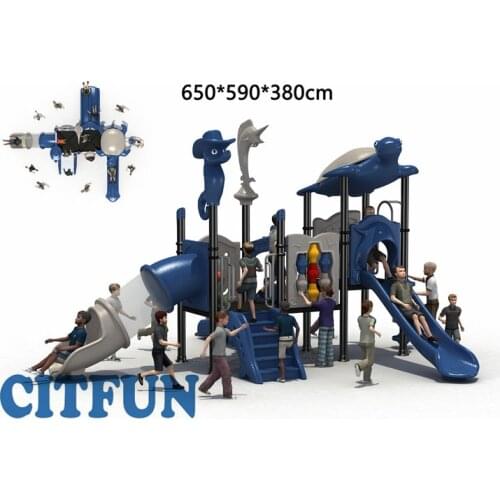 2019 New design ocean theme big playground,children playground,kids games garden outdoor playground equipment OPB19-056B