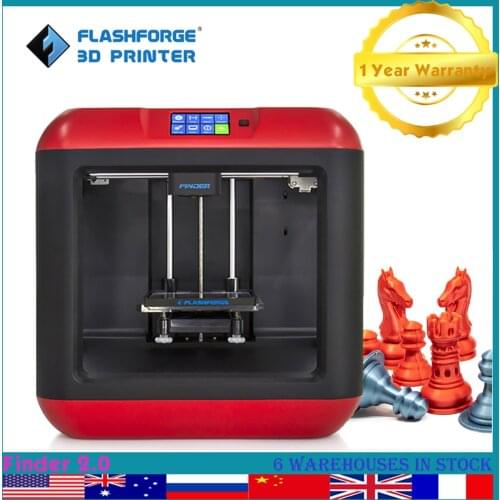 Flashforge Finder 3d Printer for Home Use Rounded Design High Precision Auto Leveling Patent Extruder Wifi USB Silent Printing