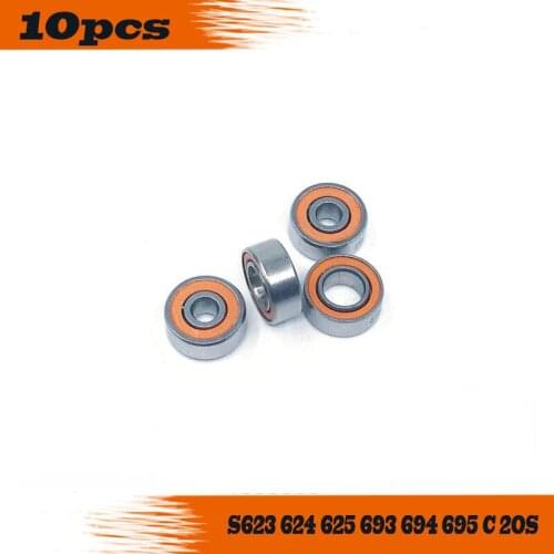 CB ABEC7 DRY Ocean Fishing Reel Bearing Stainless Steel Hybrid Ceramic Free Shipping S623 S624 S625 S693 S694 S695 C 2OS 10pcs