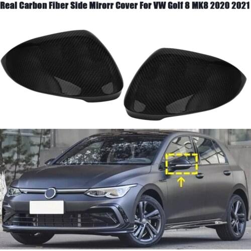 Real Carbon Fiber Car Side Mirror Cover Rearview Mirror Cover for Golf 8 MK8 2020 2021