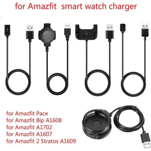 Smart Watch USB Charger Dock Station Cradle for Xiaomi HUAMI AMAZFIT Pace/Bip A1608/A1607/A1702/GTR 42/47mm 1909/stratos 2