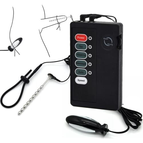 Erotic Electro Massager Prostate G-Spot Anal Plug Electric Shock Male Urethral Penis Masturbation Sex Toys For Men Gay Sex Shop