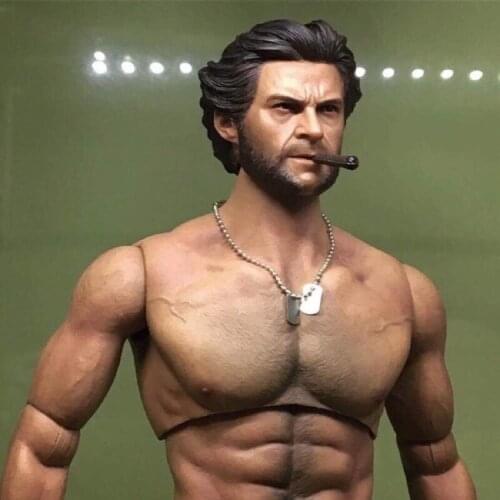 1/6 scale figure accessories Hugh Jackman head sculpt with cigar for 12" Action figure doll,Not included body,clothes and other