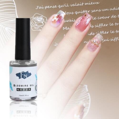 15ml Nail Polish Smudge Exquisite Blooming Effect Natural Regular Nail Polish Glue Gel Polish Set Manicure Tools